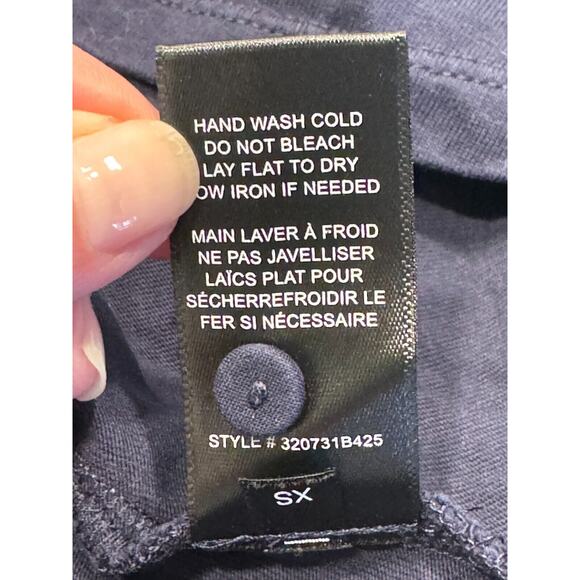 La Vie Rebecca Taylor Ruffled Henley T-Shirt Top - Picture 5 of 8